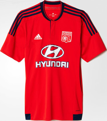 Lyon 2015-16 Away Soccer Jersey Red